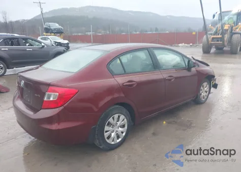 2012 Honda Civic Lx z USA, uszkodzony, nr VIN 19XFB2F56CE380802
